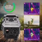 NT15 Dual Light Fusion Thermal Imaging Scope Digital Night Vision Camcorder Crosshair for Hunting 1000m Hot Detection Monocular